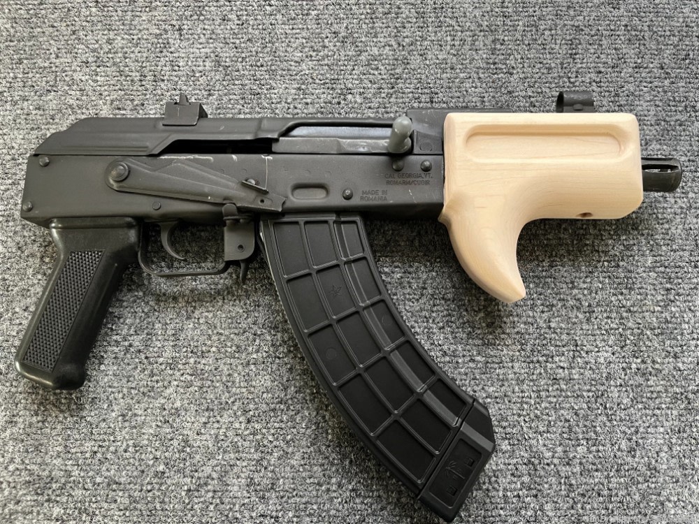 High Quality Custom Micro Draco Unvented Fin Wood Handguard / Forend-img-4