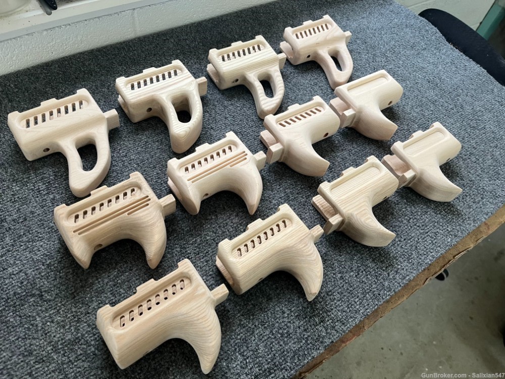 High Quality Custom Micro Draco Unvented Fin Wood Handguard / Forend-img-5