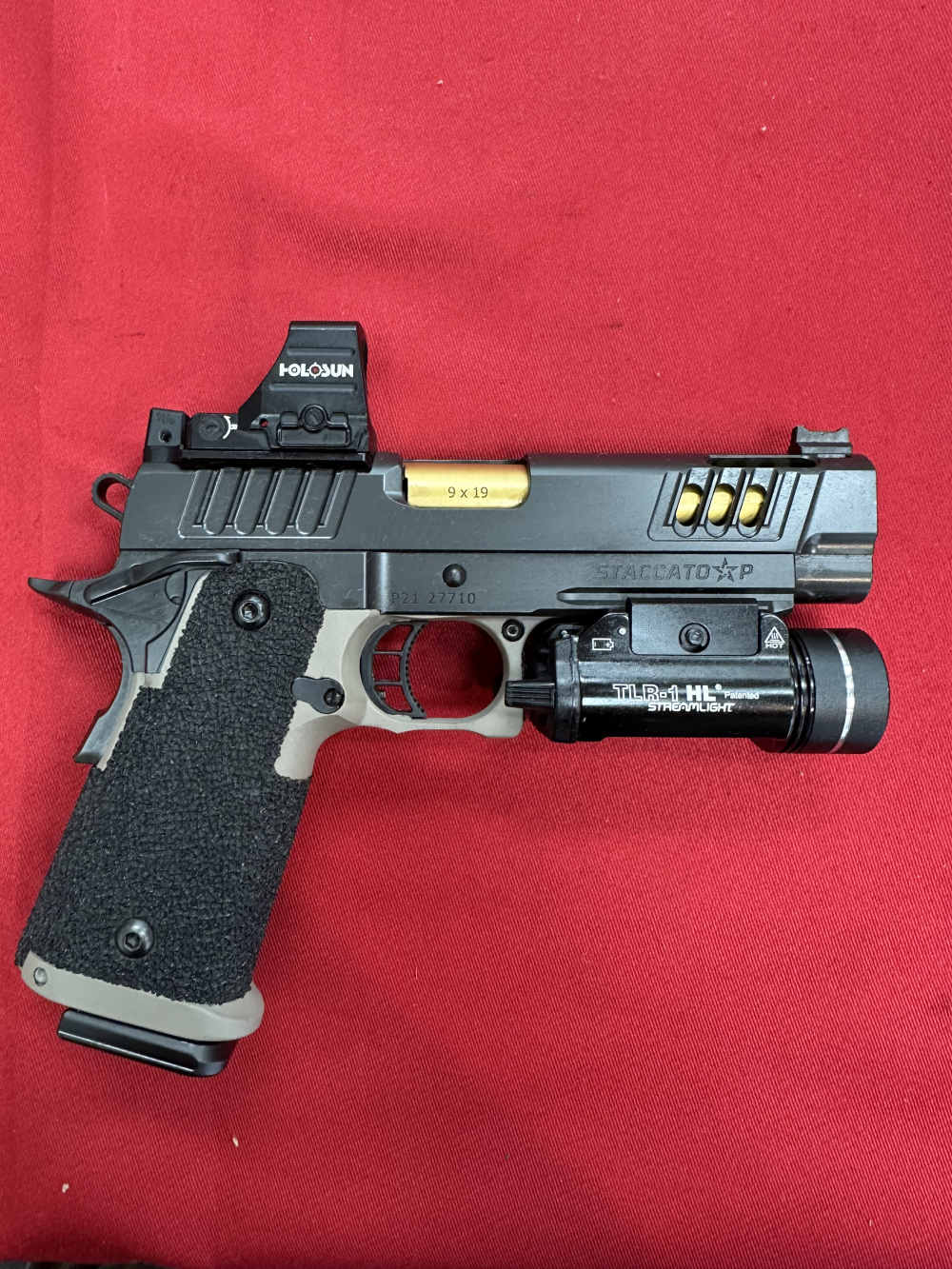 Staccato P Custom w/ Holosun 507Comp TLR-1HL - 9mm Holster Streamlight-img-0