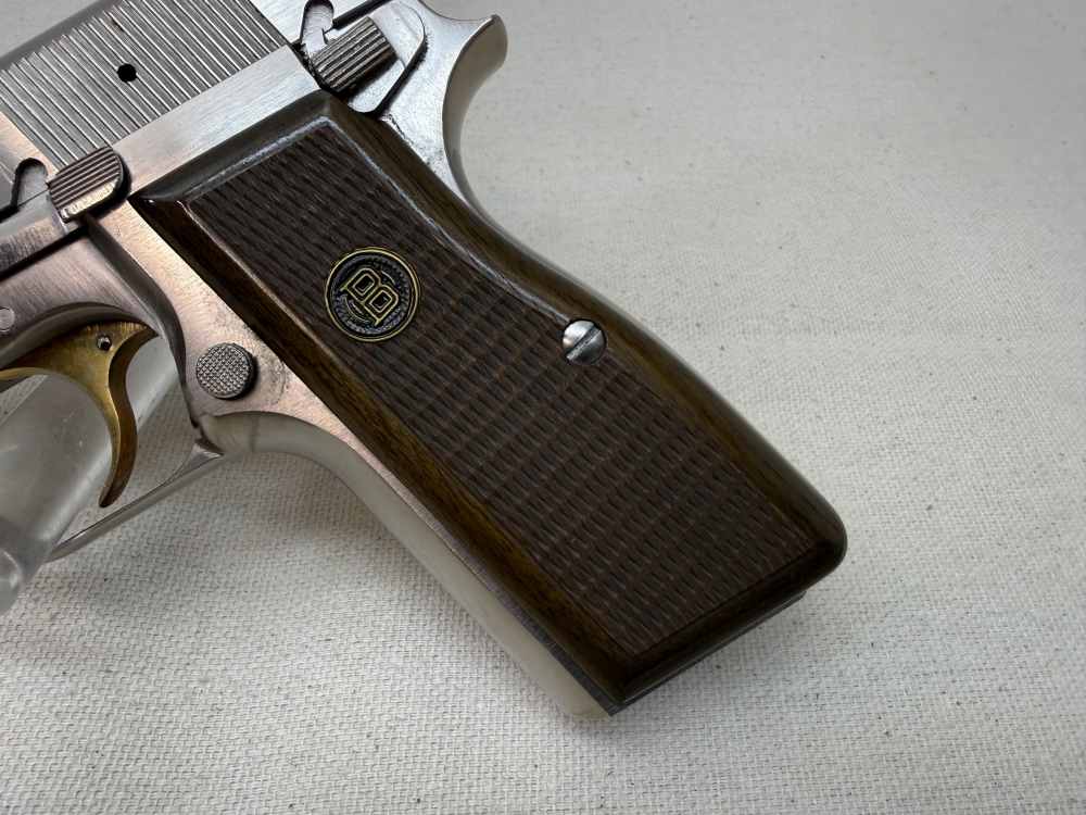 Browning Hi-Power 9mm Nickel Target RARE! Mfg.1980.-img-4
