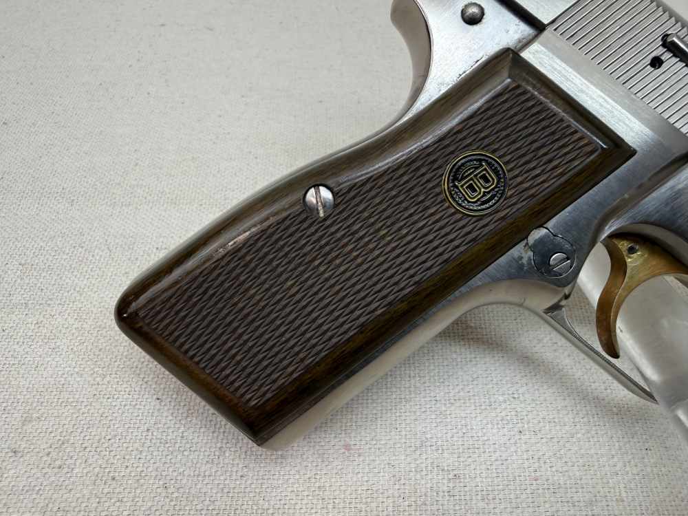 Browning Hi-Power 9mm Nickel Target RARE! Mfg.1980.-img-7