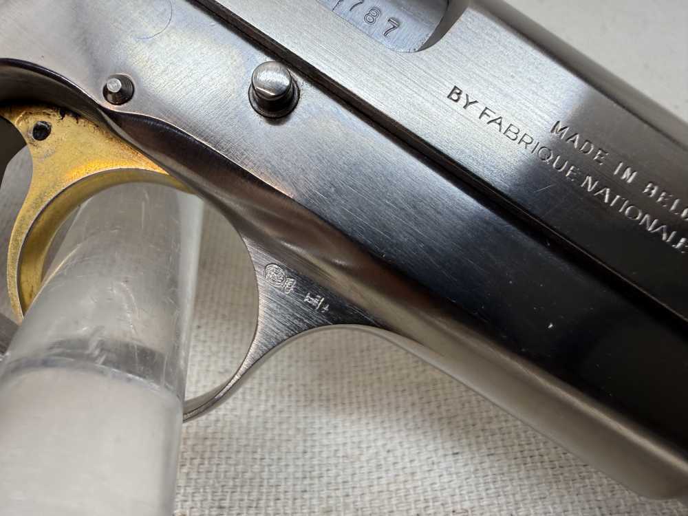 Browning Hi-Power 9mm Nickel Target RARE! Mfg.1980.-img-10