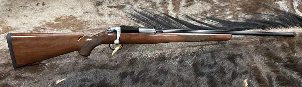 RUGER MODEL 77/17 17 WSM RIMFIRE 20" RIFLE, GOOD WALNUT STOCK-img-1