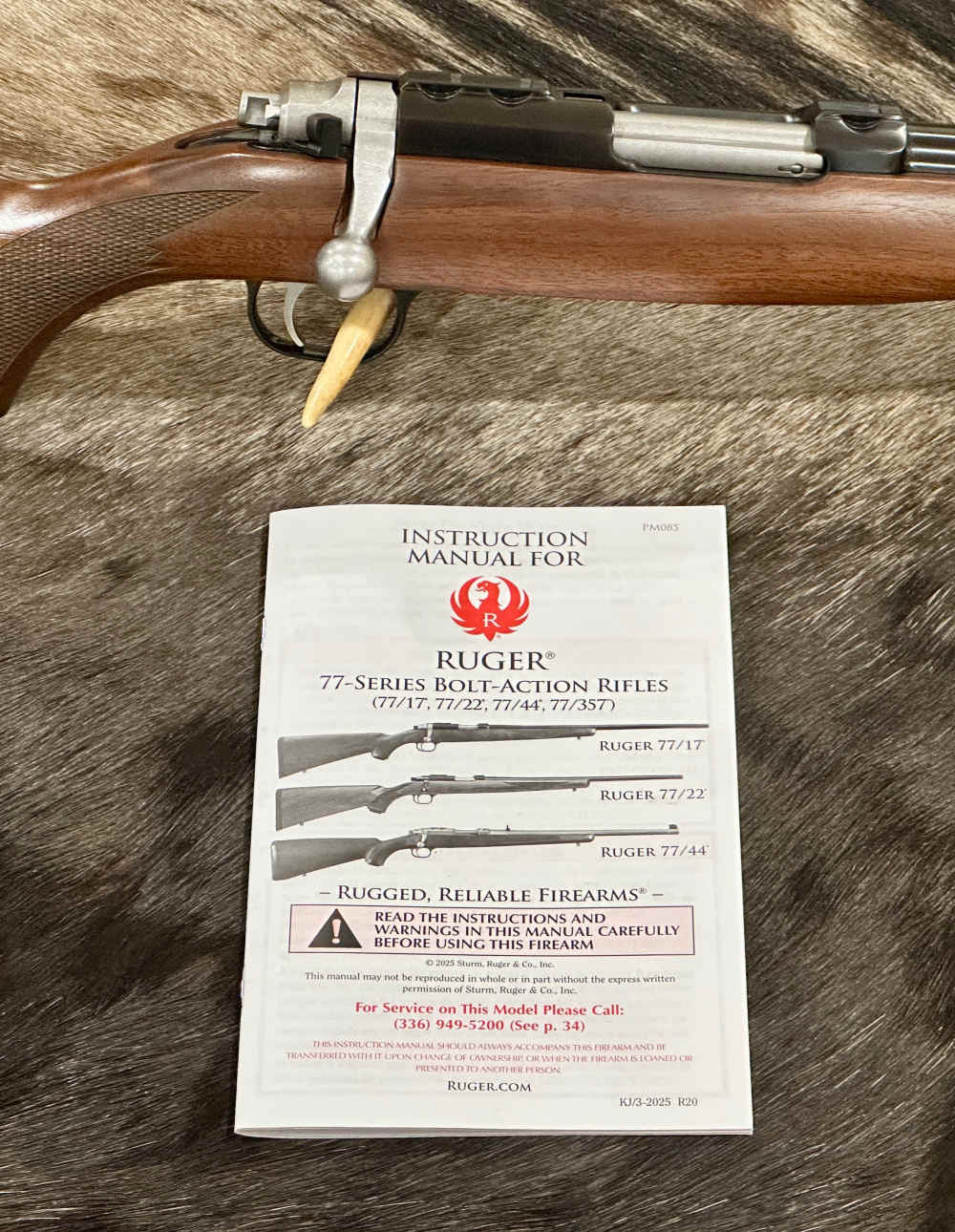 RUGER MODEL 77/17 17 WSM RIMFIRE 20" RIFLE, WALNUT STOCK-img-21