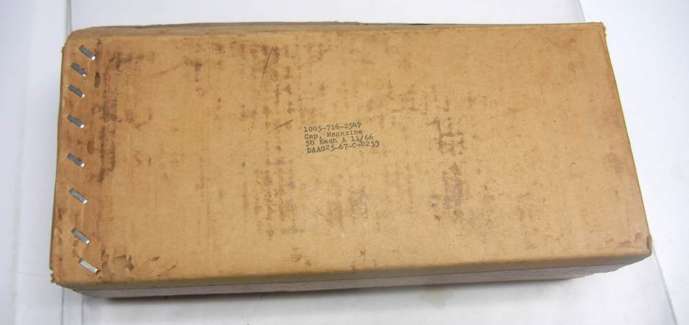 USGI Box of 50 BAR Rifle Magazine Covers Vintage 11/66-img-0
