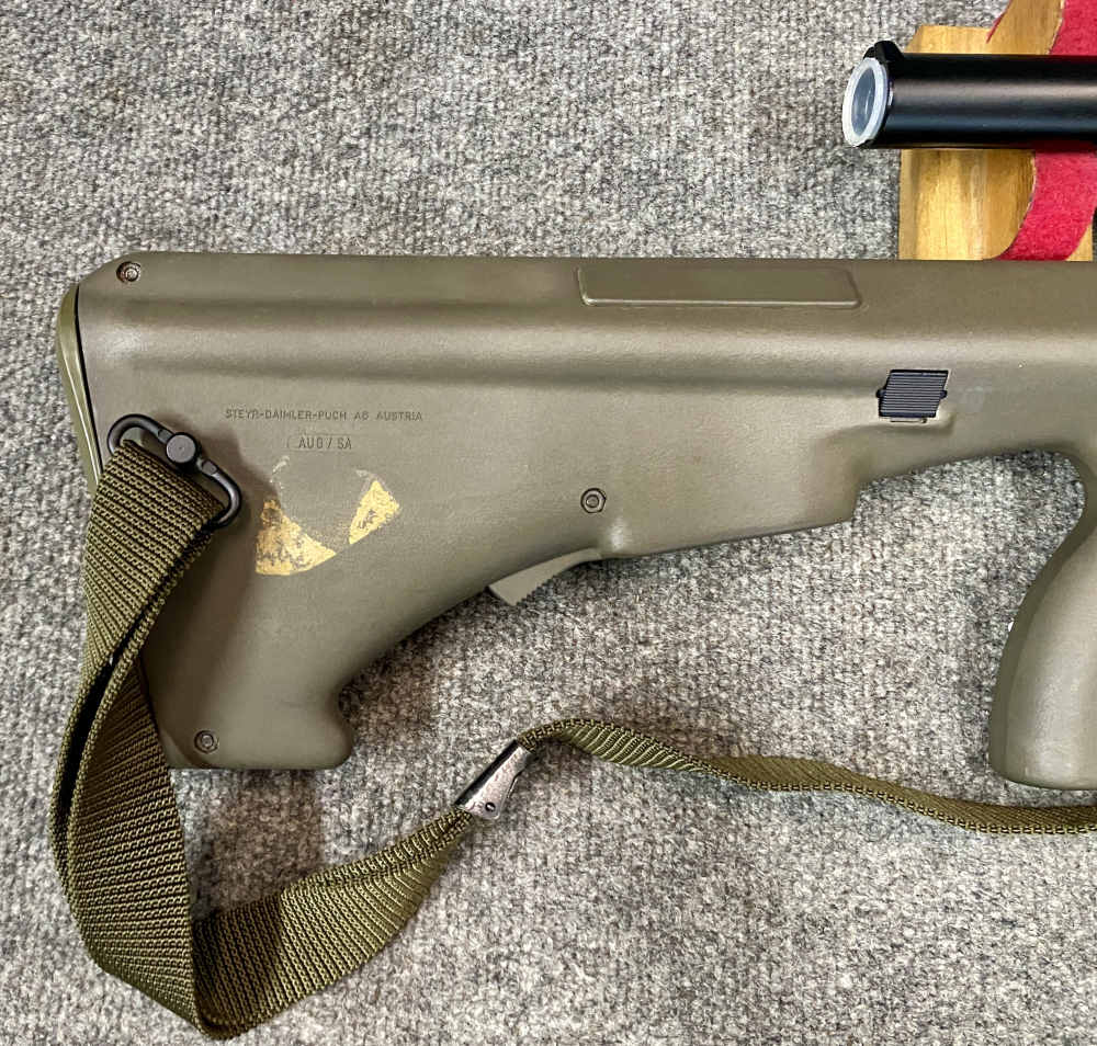 Steyr Aug OG Pre-Ban Green 20” Set Up Left Handed box test target-img-3