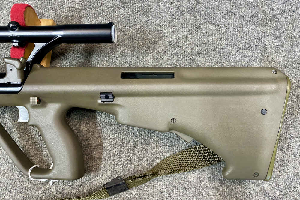 Steyr Aug OG Pre-Ban Green 20” Set Up Left Handed box test target-img-17