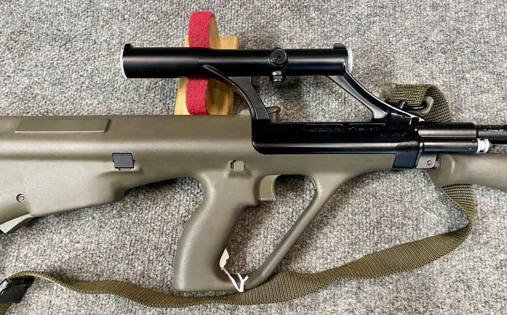 Steyr Aug OG Pre-Ban Green 20” Set Up Left Handed box test target-img-4