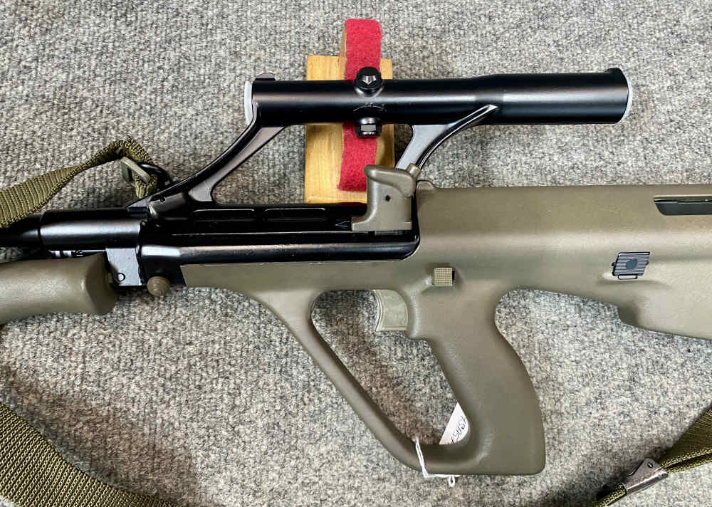 Steyr Aug OG Pre-Ban Green 20” Set Up Left Handed box test target-img-16