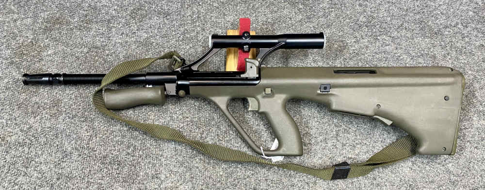 Steyr Aug OG Pre-Ban Green 20” Set Up Left Handed box test target-img-13