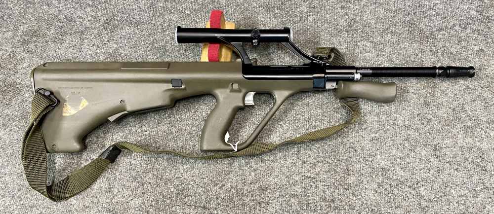 Steyr Aug OG Pre-Ban Green 20” Set Up Left Handed box test target-img-1