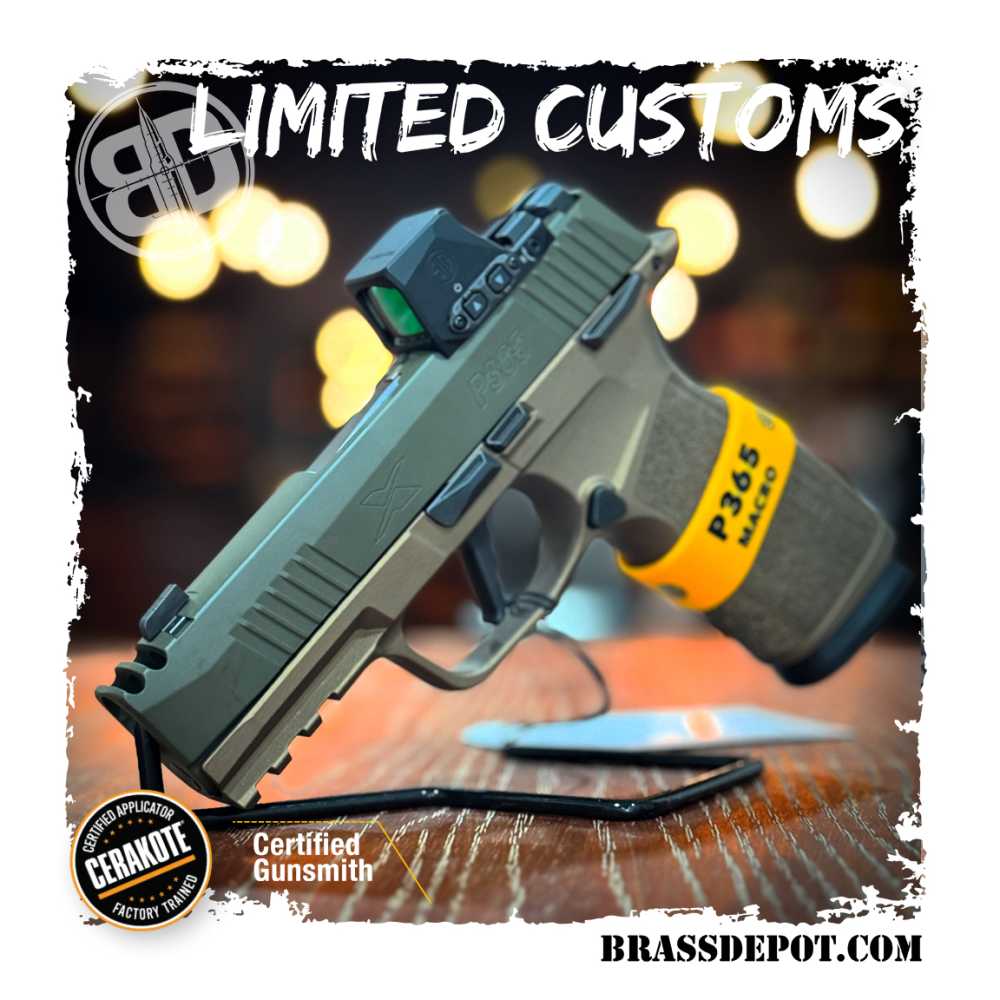 NEW – Sig Sauer P365 XMacro Comp CA | Limited Custom OD Green / Bronze-img-0