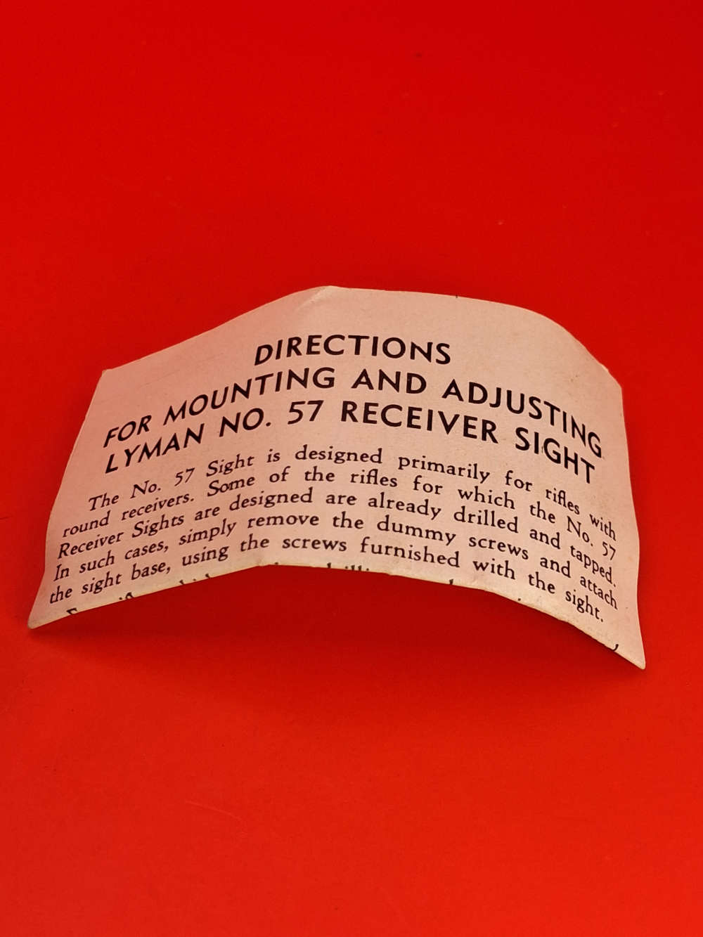 Vintage Lyman 57 SS Receiver Peep Sight NIB Savage 19 23 Stevens 419 Screws-img-10