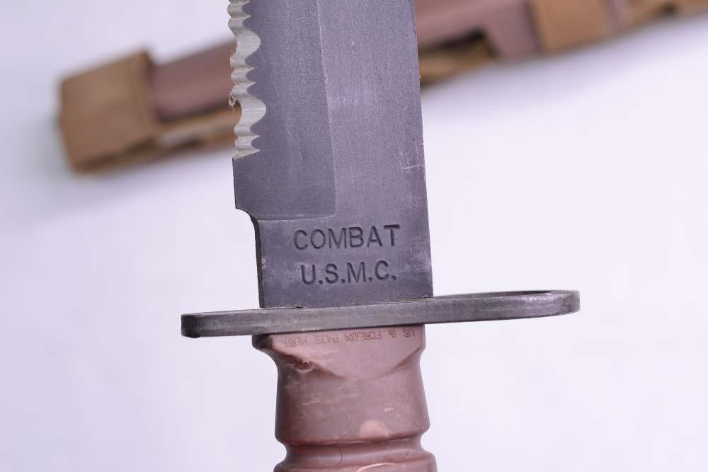 RaRe Ontario COMBAT USMC OKC  M9 3S Bayo Bayonet Knife for Colt AR15 Rifle-img-3
