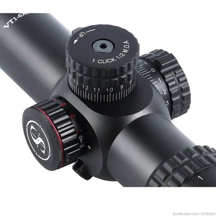 VT1-6X28 FFP First Focal Plane 35mm Tube with Red/Green Illuminated Reticle-img-4