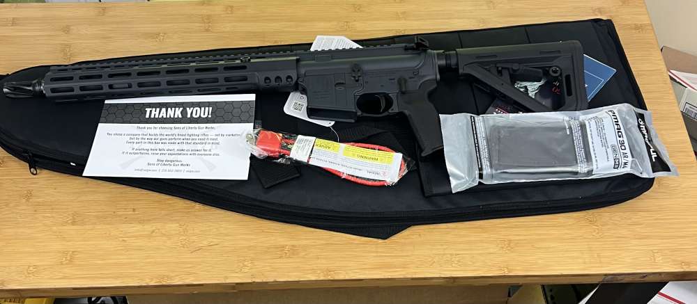 SOLGW M4 L89 5.56 NATO Rifle, 14.5” P&W Barrel-HUX FH, Sniper Gray Finish-img-1