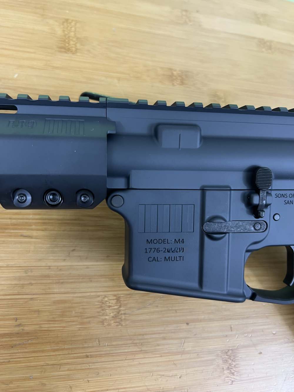 SOLGW M4 L89 5.56 NATO Rifle, 14.5” P&W Barrel-HUX FH, Sniper Gray Finish-img-10