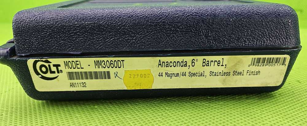 COLT ANACONDA DT 44 MAG * BORN 2000 * MM3060DT DRILLED & TAPPED IN THE BOX-img-12