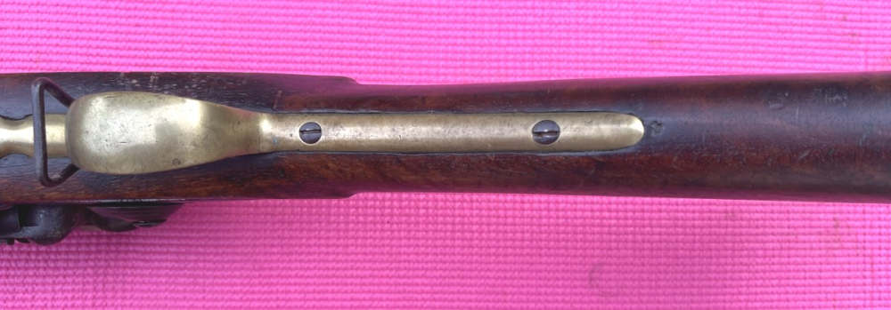 1790s Brown Bess flintlock musket with bayonet-img-35
