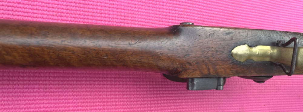 1790s Brown Bess flintlock musket with bayonet-img-38