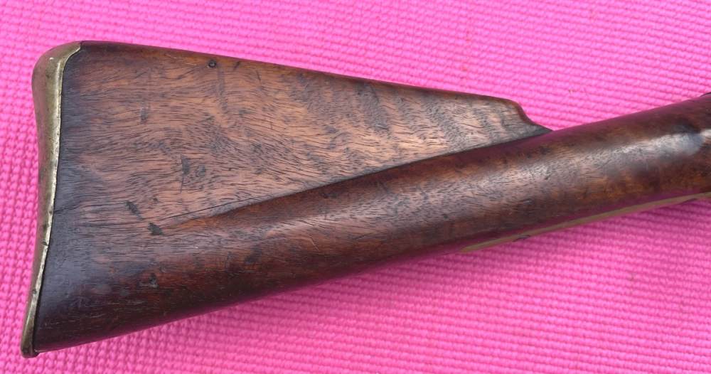 1790s Brown Bess flintlock musket with bayonet-img-3