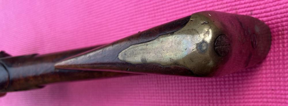 1790s Brown Bess flintlock musket with bayonet-img-24