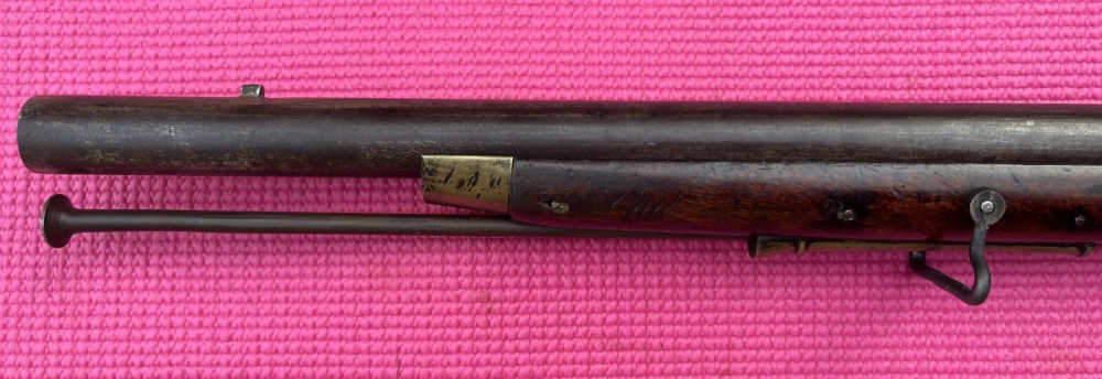 1790s Brown Bess flintlock musket with bayonet-img-22