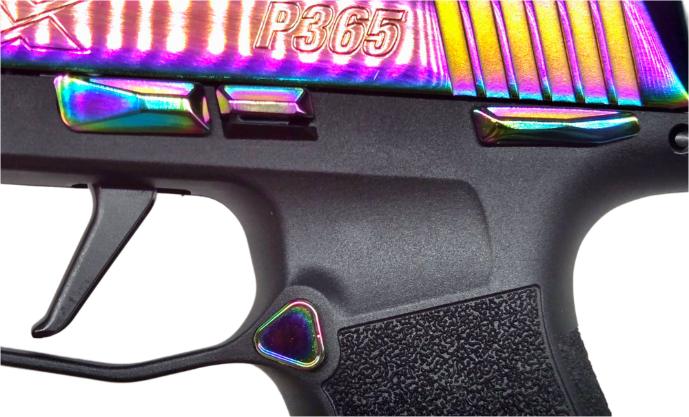 SIG SAUER P365X 9MM RAINBOW TI 12+1 NS  (FREE FOXTROT EDC LIGHT)-img-4