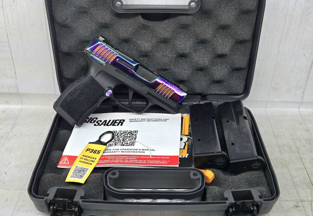 SIG SAUER P365X 9MM RAINBOW TI 12+1 NS  (FREE FOXTROT EDC LIGHT)-img-5