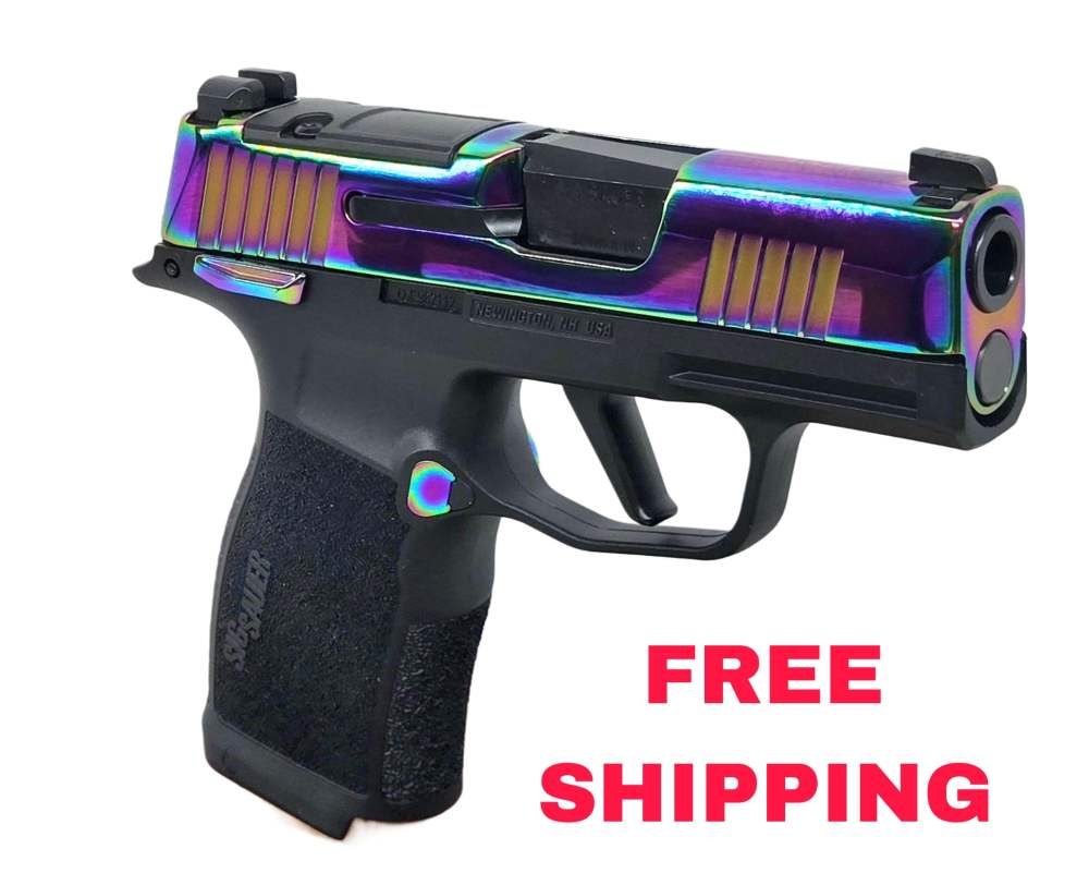 SIG SAUER P365X 9MM RAINBOW TI 12+1 NS  (FREE FOXTROT EDC LIGHT)-img-0
