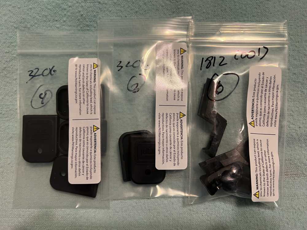 Glock 9mm And 10mm Magazine Base Plates And Followers.-img-0