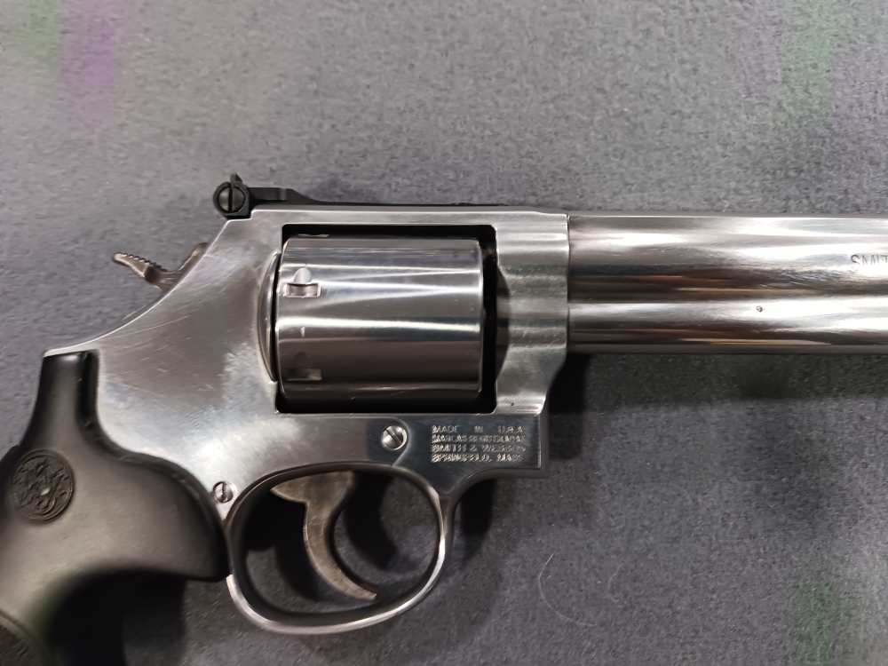 SMITH & WESSON 686 .357 MAG 7" STAINLESS DOUBLE ACTION REVOLVER USED-img-3