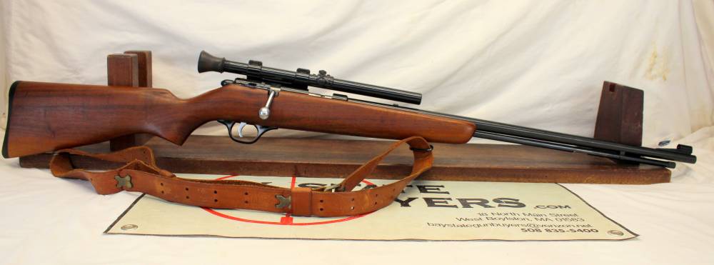vintage MARLIN Model 81 DL bolt action rifle .22 cal 24" WEAVER Scope C&R-img-0