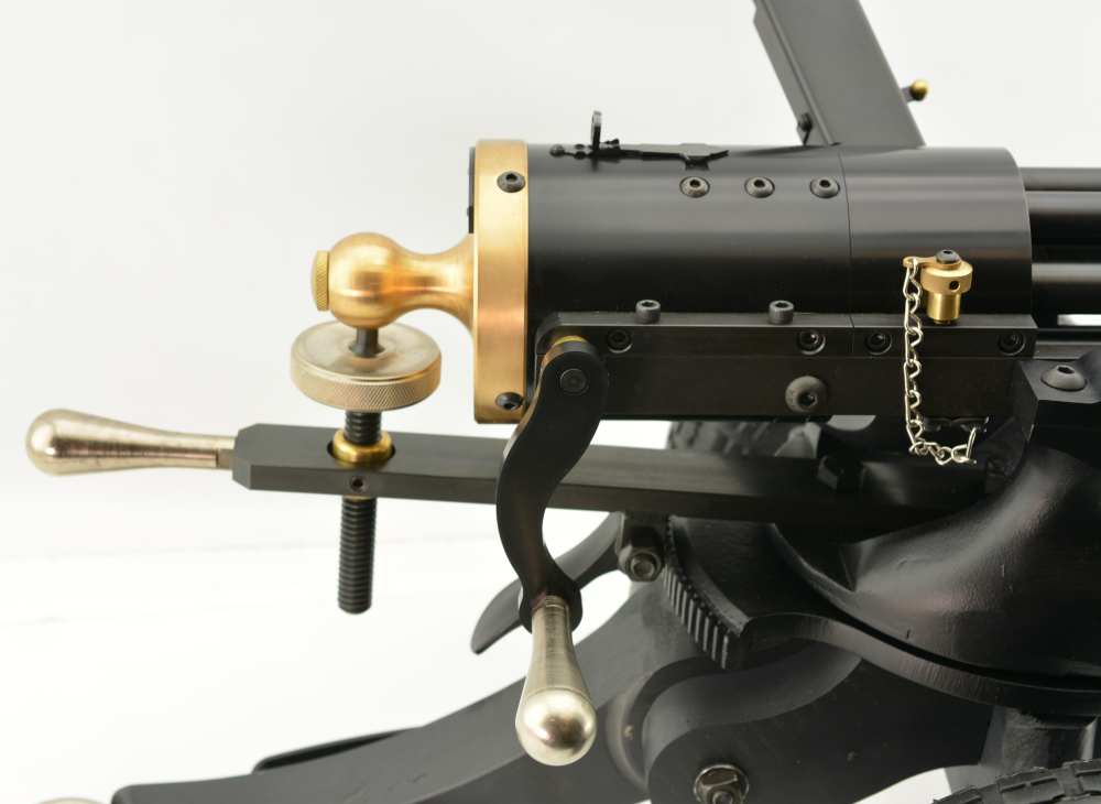 Like New Tippmann Armory 9mm Gatling Gun on Wheeled Carriage-img-1
