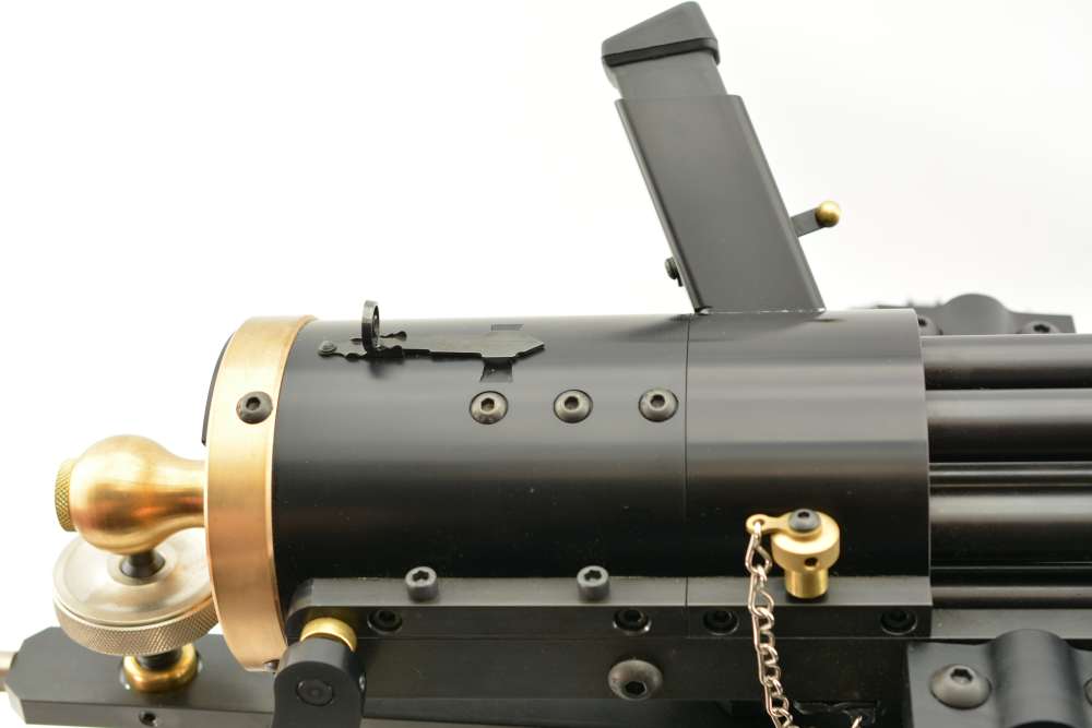 Like New Tippmann Armory 9mm Gatling Gun on Wheeled Carriage-img-3