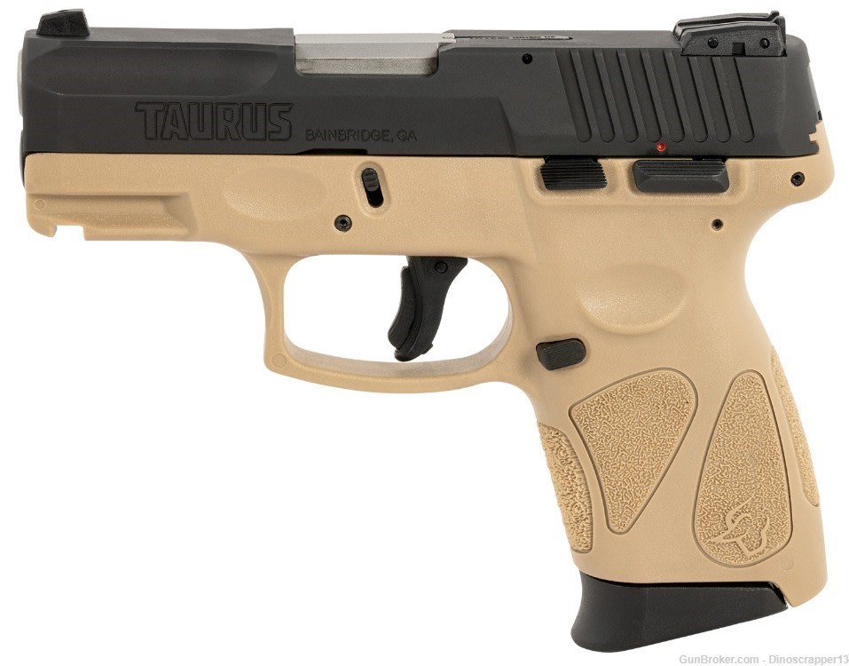 Taurus 1G2C93112T G2C Compact Frame 9mm Luger 12+1 3.26" NO CC FEES-img-1