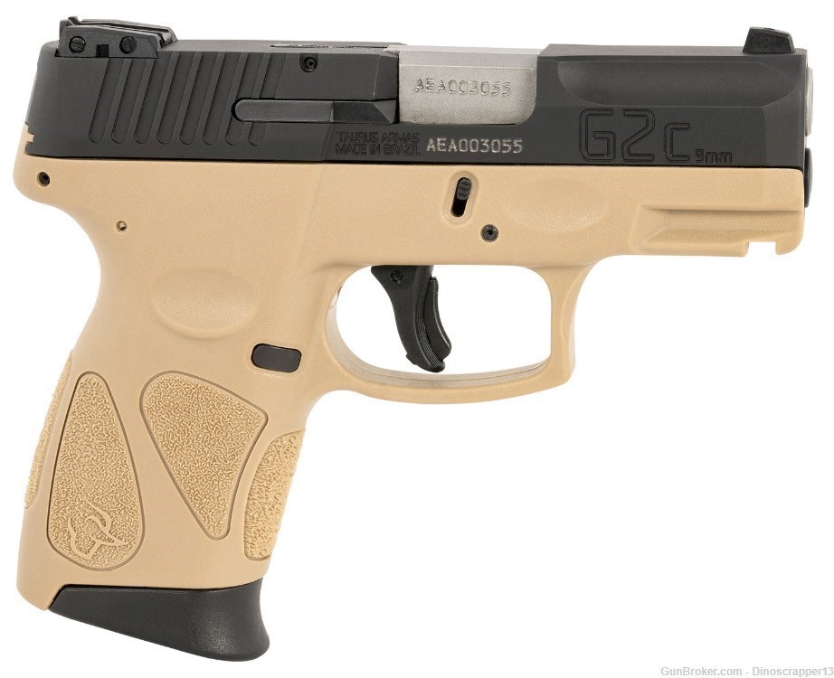 Taurus 1G2C93112T G2C Compact Frame 9mm Luger 12+1 3.26" NO CC FEES-img-2