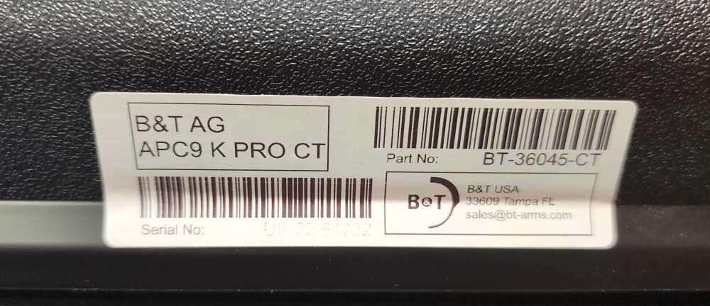 Brugger & Thomet B&T APC9K Pro 9mm Coyote Tan 4.3" BT-36045-CT Layaway-img-20