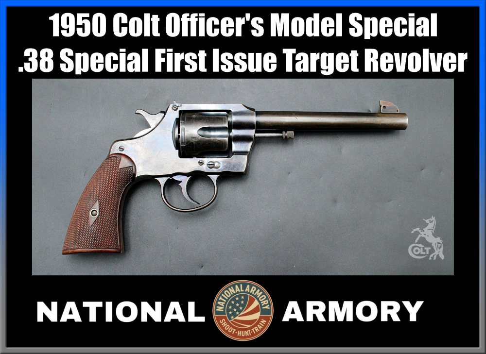 Colt Officer's Model 1906 Early Production .38 Spl 6" Target ORIGINAL GRIPS-img-0