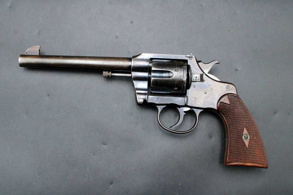 Colt Officer's Model 1906 Early Production .38 Spl 6" Target ORIGINAL GRIPS-img-1