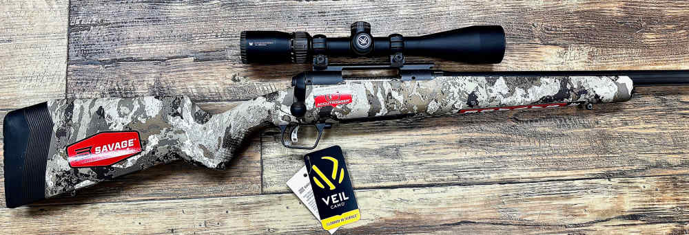 Savage 110 Apex Predator 6.5 Creedmoor CM 24" Barrel Veil Camo Vortex Scope-img-1