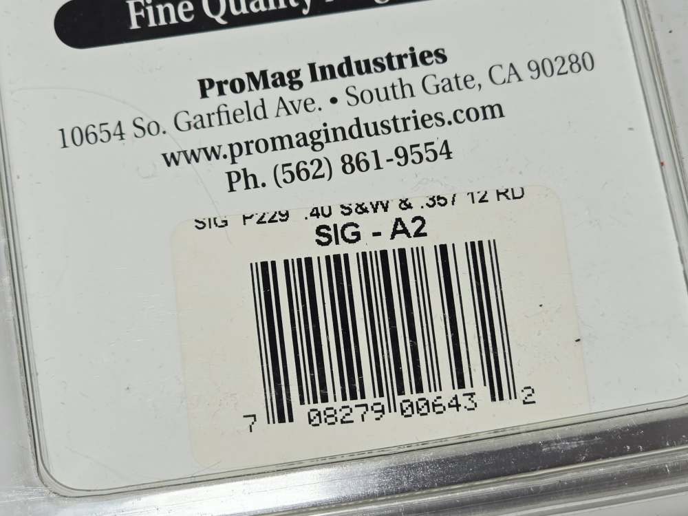 Lot of 5 ProMag Magazine for Sig P229 Pistol .40 S&W/.357 12 Round-img-2