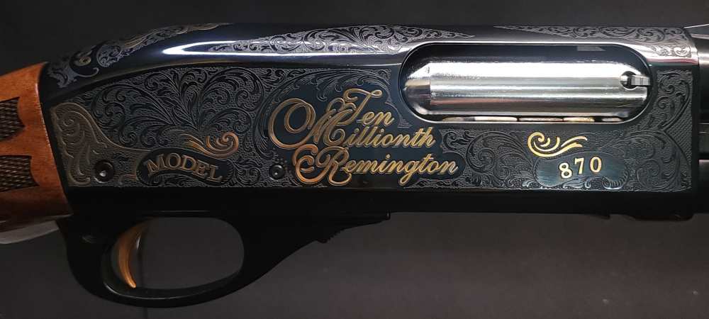 Remington 10 Millionth 870 Commemorative 12ga 28" 1/10 STUNNER Layaway RARE-img-7