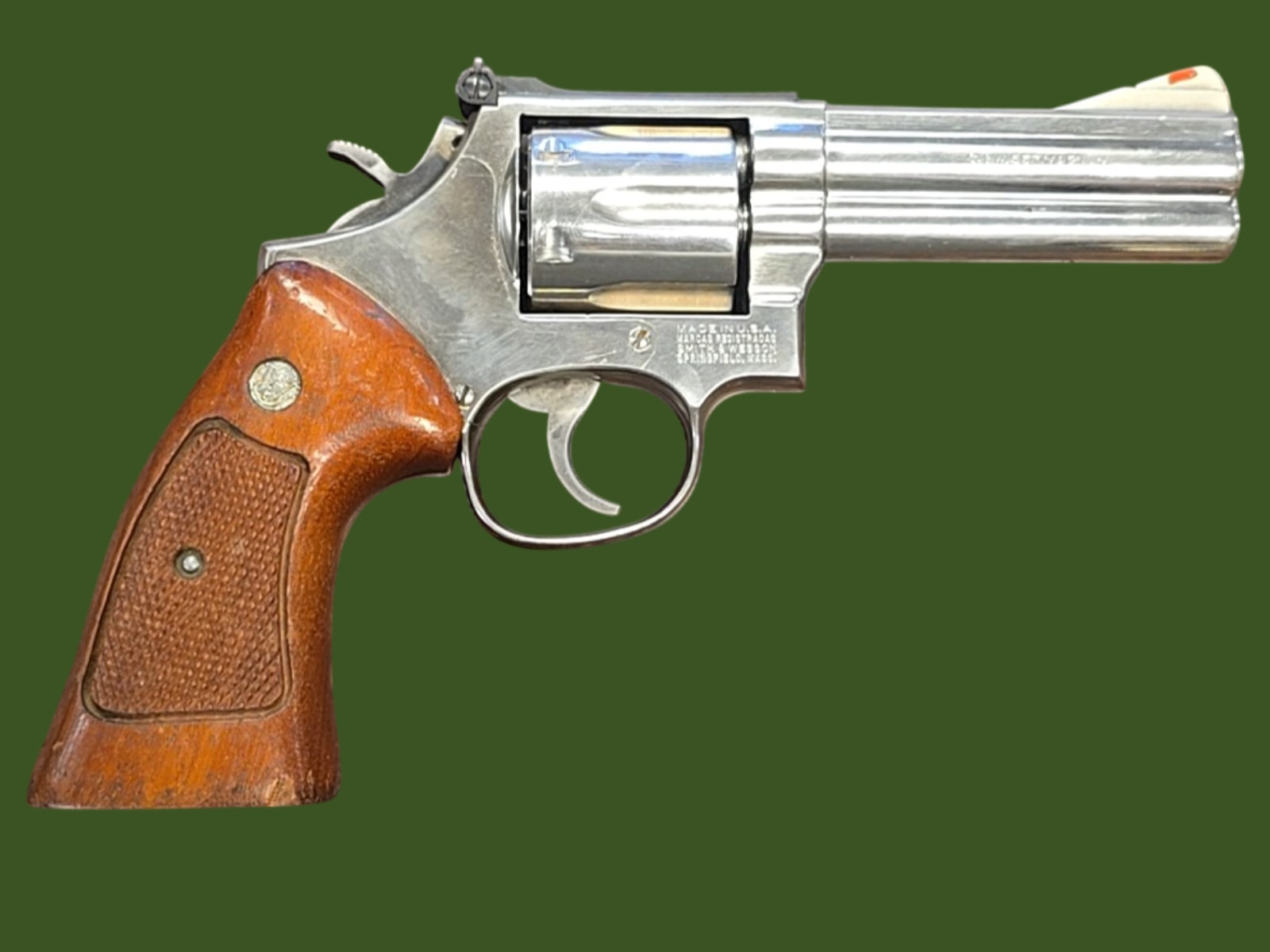 Smith & Wesson 586 Nickel 357 Magnum No-dash-img-0