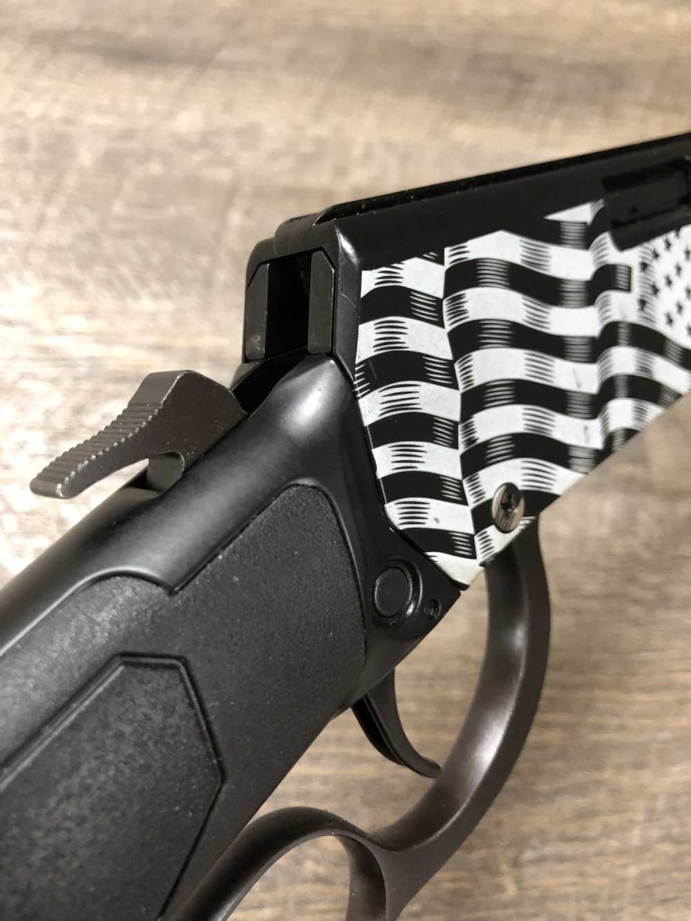Rossi Rio Grande 22LR Lever Action Rifle Black Synthetic USA Flag w/ Box-img-17