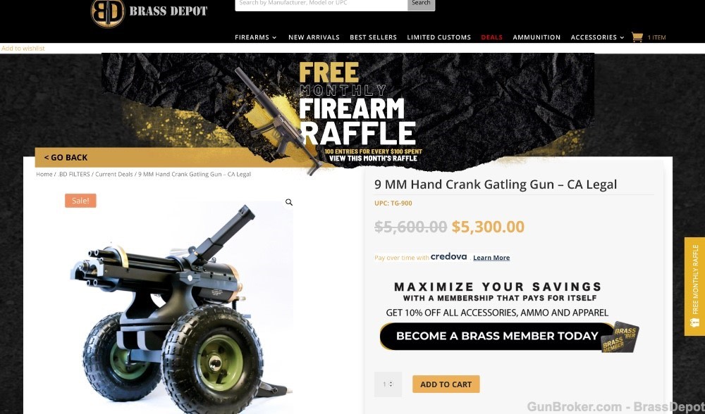 CA Legal Gatling Gun 9mm Glock mags G17 G19 -img-9