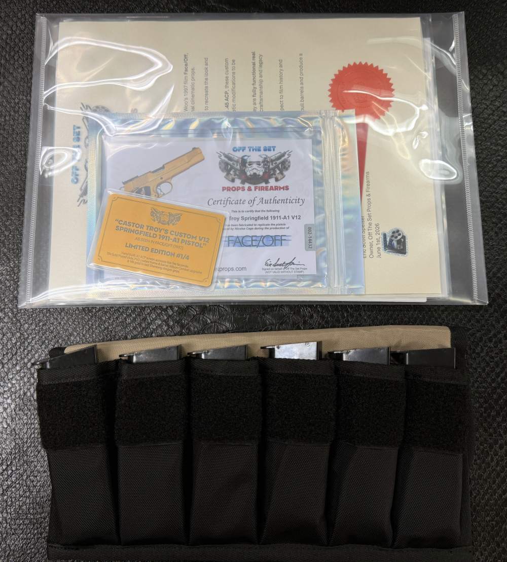 Face Off Castor Troy Springfield 1911 V12 45 ACP Movie Collector's Package-img-31