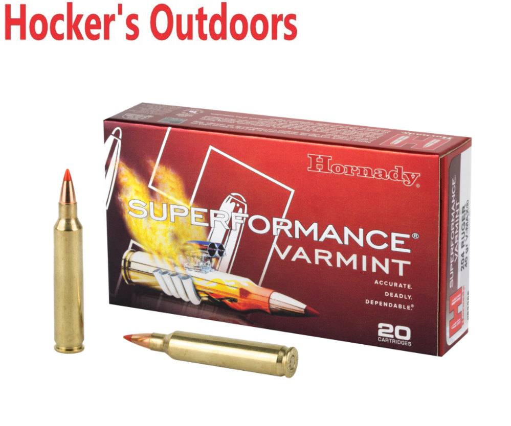 Hornady 83206 Superformance Varmint 204Ruger 40gr V Max 20 Per Box-img-0
