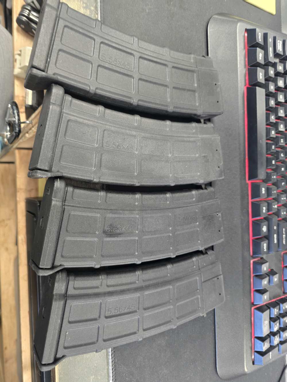 4x Zastava M90 5.56x45 AK47 Z-MAG 30 rd Black Pmag Polymer Magazines Lot-img-0