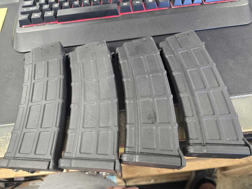 4x Zastava M90 5.56x45 AK47 Z-MAG 30 rd Black Pmag Polymer Magazines Lot-img-7